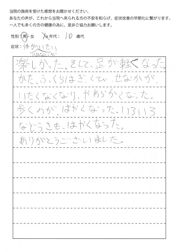 体の色々なところが痛い